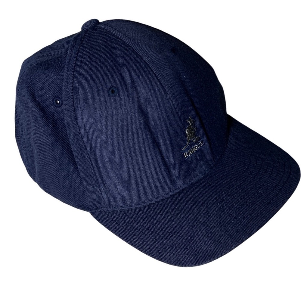 Heritage‎ Streetwear Baseball Cap Wool Navy Kangol Flexfit Logo Hat L XL - Picture 8 of 8
